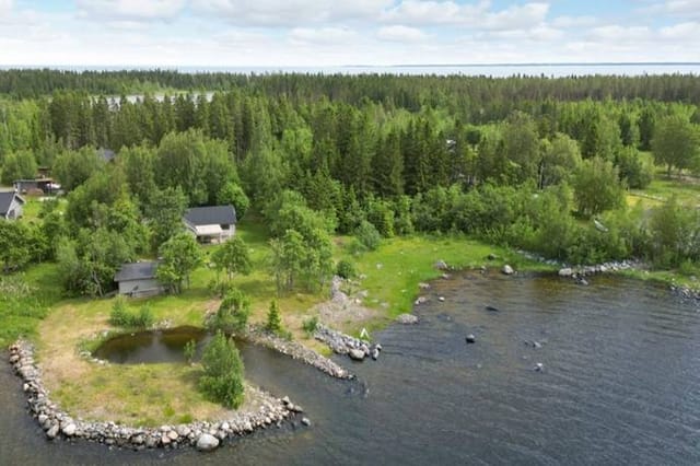 Seaside view of the property