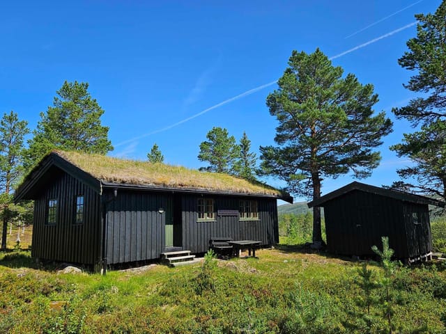 Cabin located by Reinssjøen in Øvre Forra nature reserve