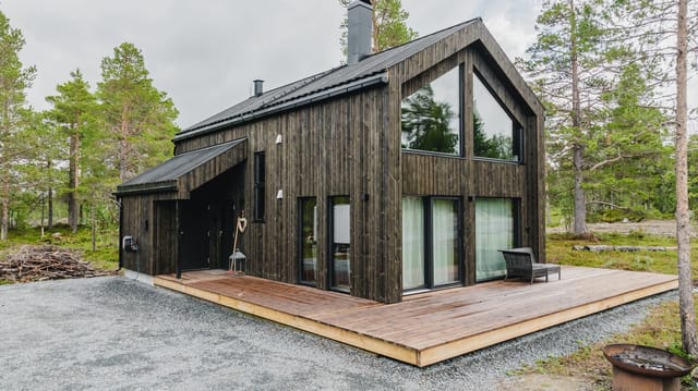 Exterior image of projected cabin model