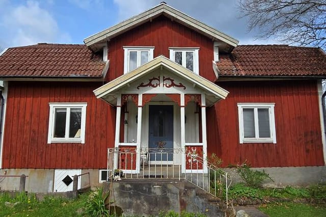Front view of the house