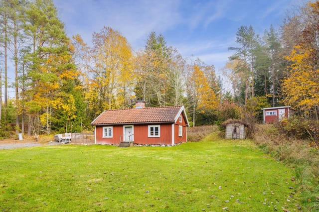 Exterior view of the main house and garden