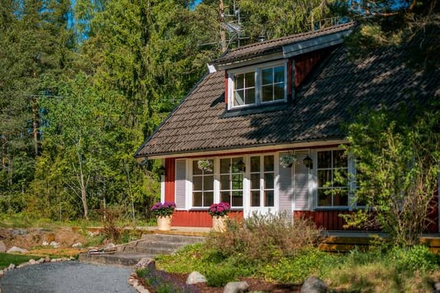 Front view of the main house