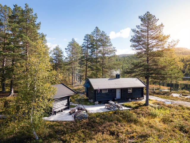 Charming log cabin with secluded location in Birtedalen