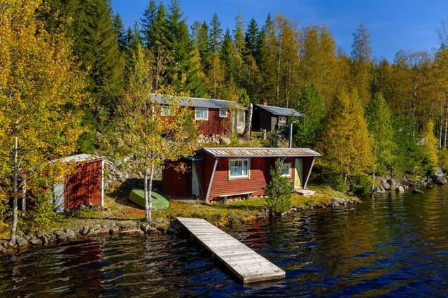 Holiday home by Lake Kvien - exterior view