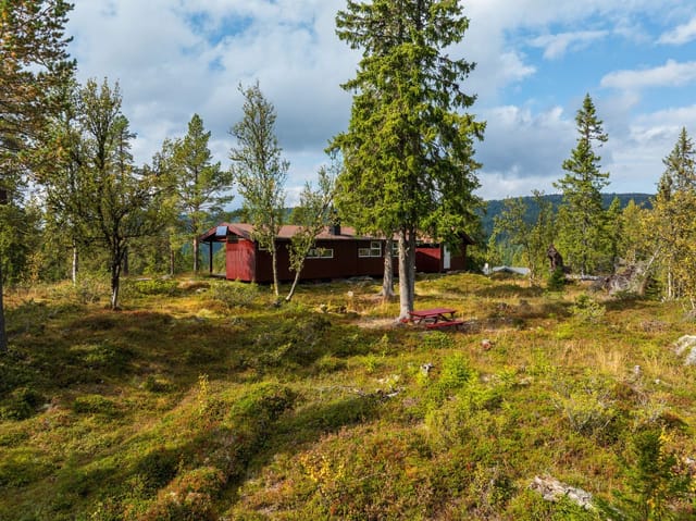 Charming cabin in scenic surroundings.