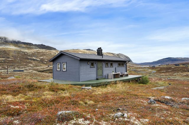 Front view of the cabin at Sletterustsynet 98