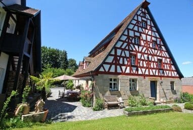 Farmhouse exterior view