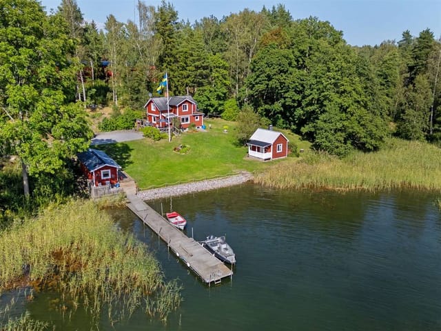 Main house and waterfront view