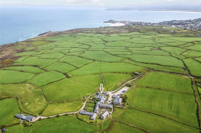 Aerial view of the property