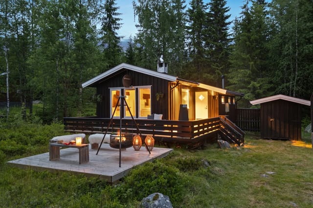 Front view of the cabin
