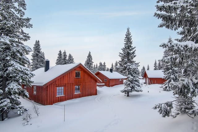 Rare Opportunity! Cabin complex with main cabin, annex, and garage. Centrally located, with easy access from the main road. Welcome to Sjusjøvegen 1855!