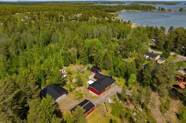 Exterior view of the main house and lot