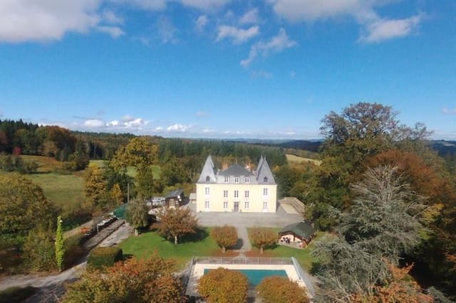 View of the renovated chateau